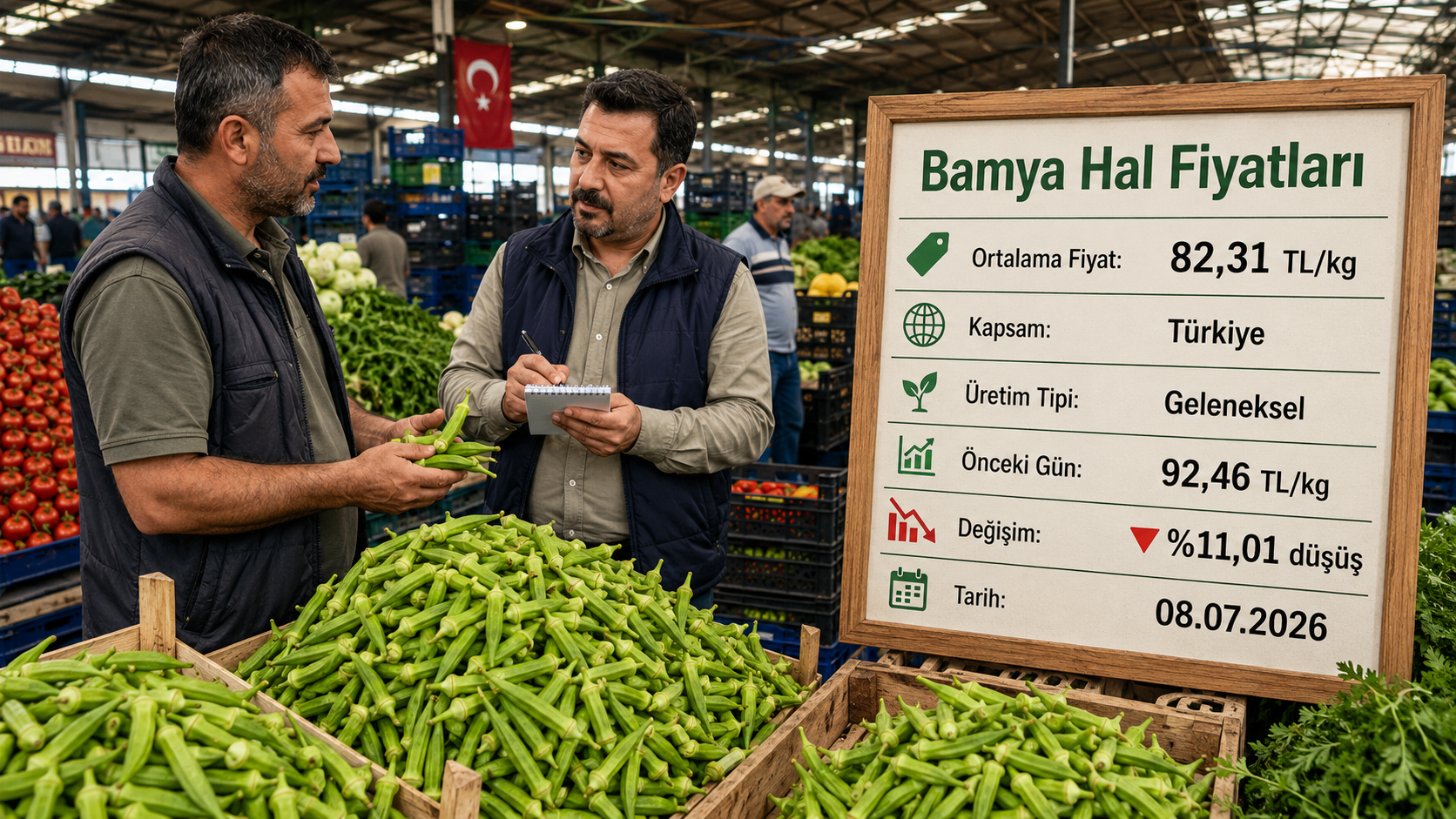 Bugün bamya kg fiyatı