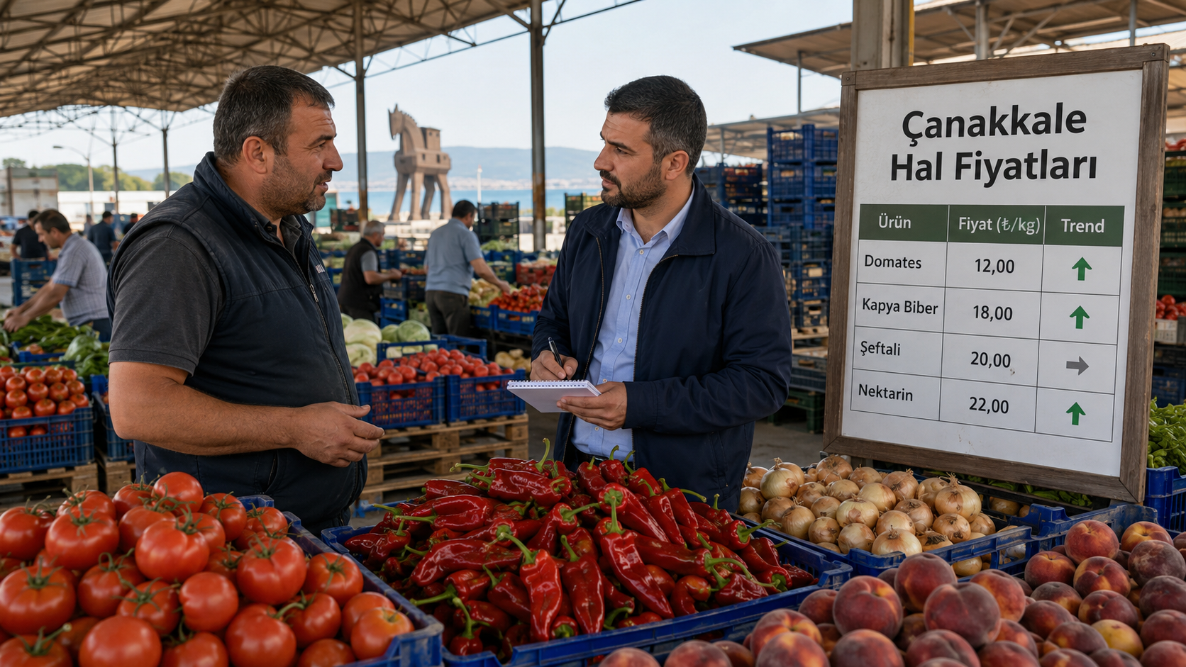 Çanakkale hal fiyatları bugün güncel sebze meyve fiyat listesi