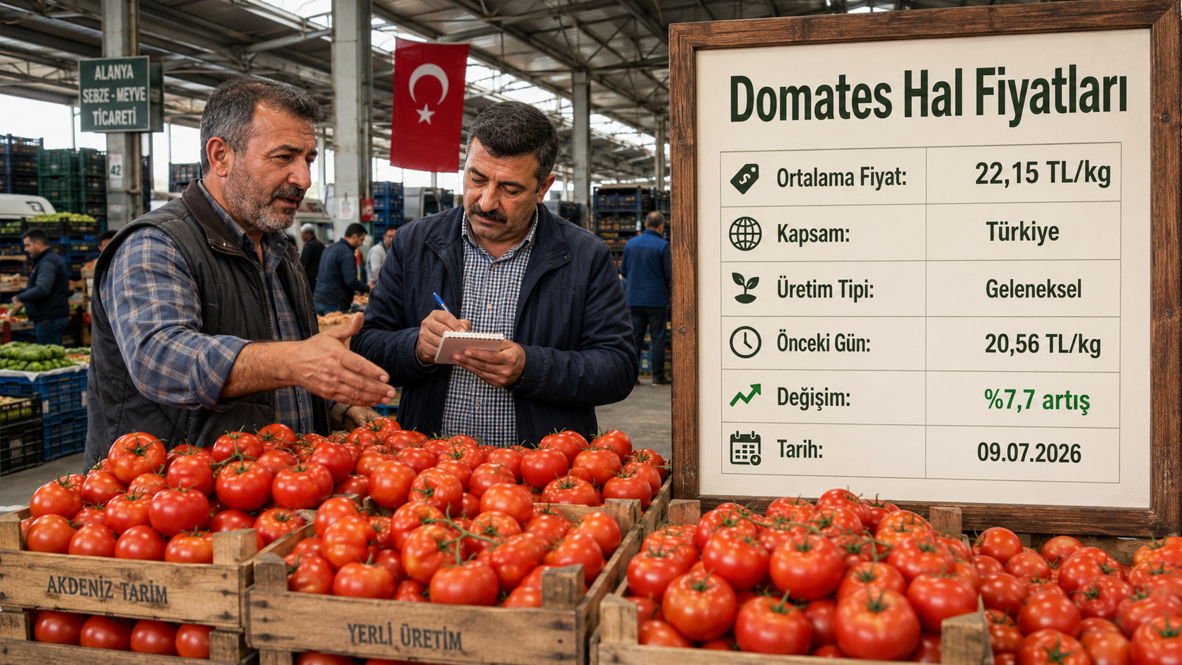 Bugün domates kg fiyatı