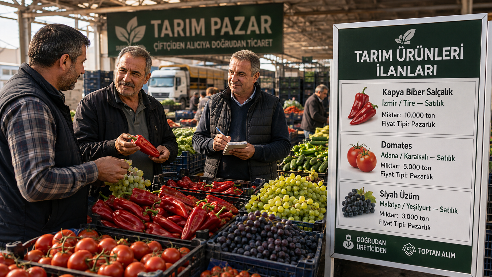 Güncel tarım ürünleri ilanları