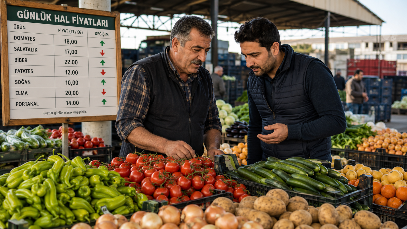 Kulaktan dolma fiyatlara son günlük hal fiyatları